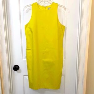 LOFT Yellow Sheath Dress NWT